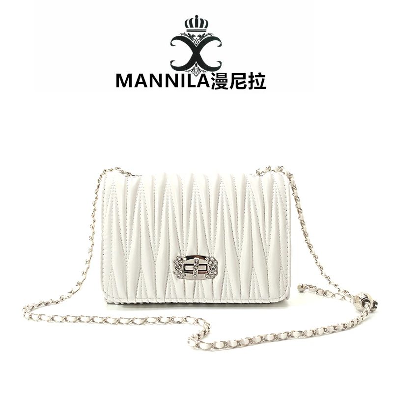 MANNILA/漫尼拉单肩小香风轻奢时尚女士腋下包5766