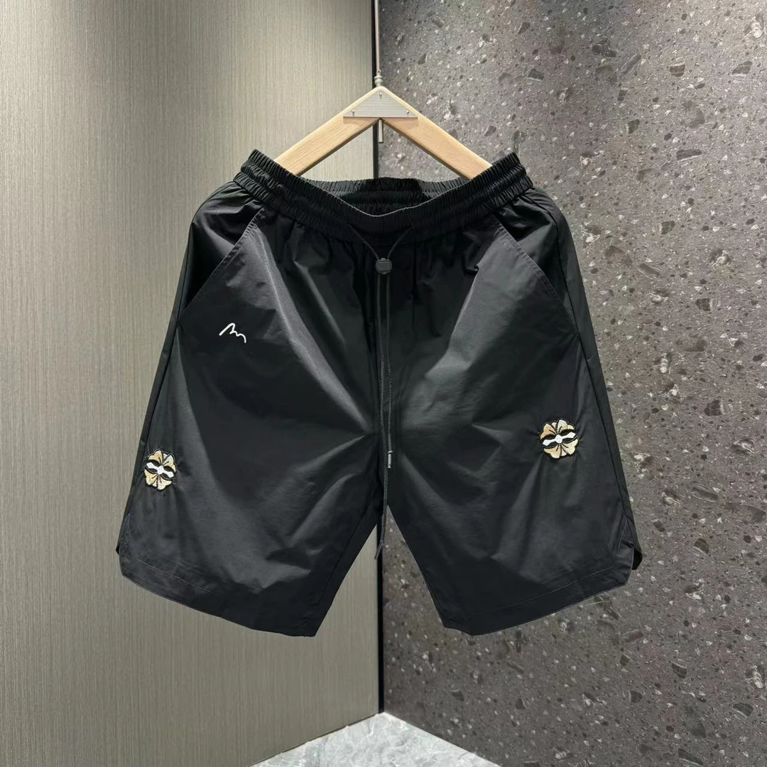 2024潮流百搭运动休闲轻奢设计感糖果色男士速干短裤五分