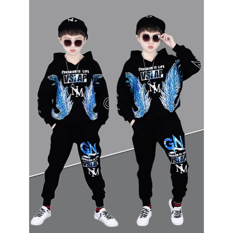 童装男童秋装套装爆款新款大童儿童春秋季运动洋气潮流卫衣两件套