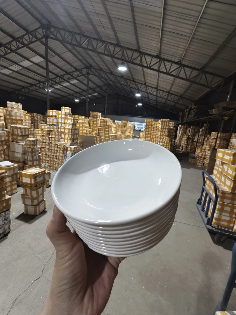 6英寸白碟盘子10只装