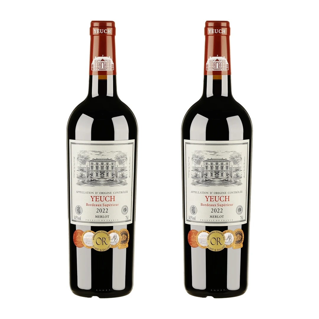 法国原瓶进口红酒超级波尔多aoc级干红葡萄酒14.5度整箱750ml