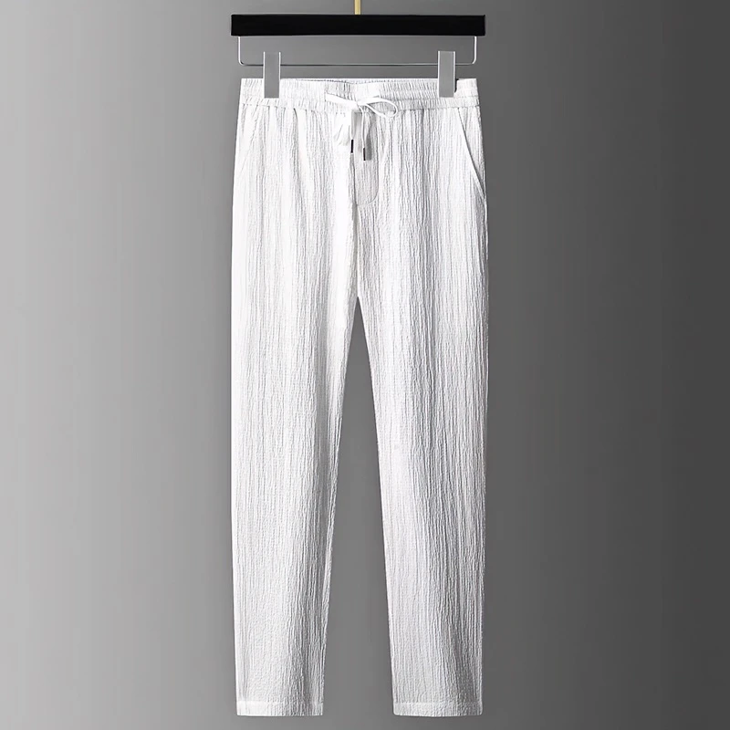 休闲裤裤子男士时尚夏季透气薄款宽松休闲裤裤子男士时尚夏季透气