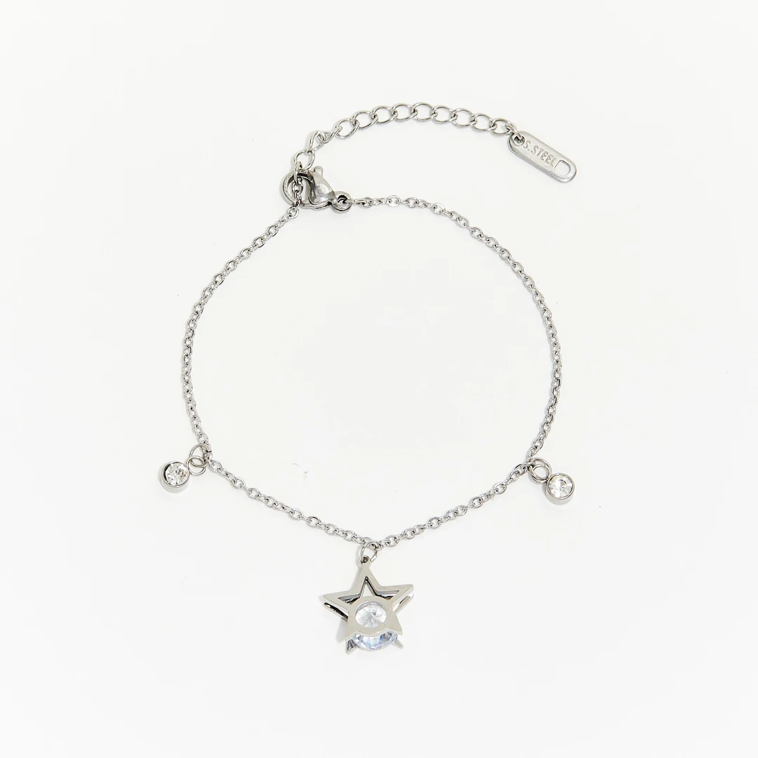 绿光派对日韩款 五角星系列吊坠手链时尚