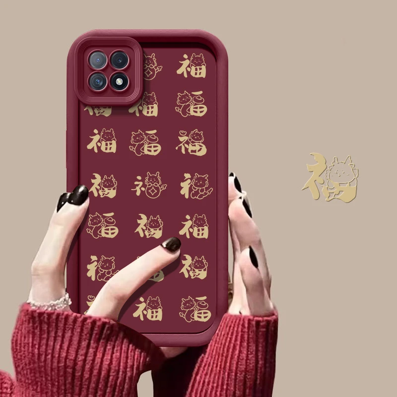 龙年福字适用荣耀畅玩20手机壳KOZ-AL00全包边液态硅胶保护套防摔