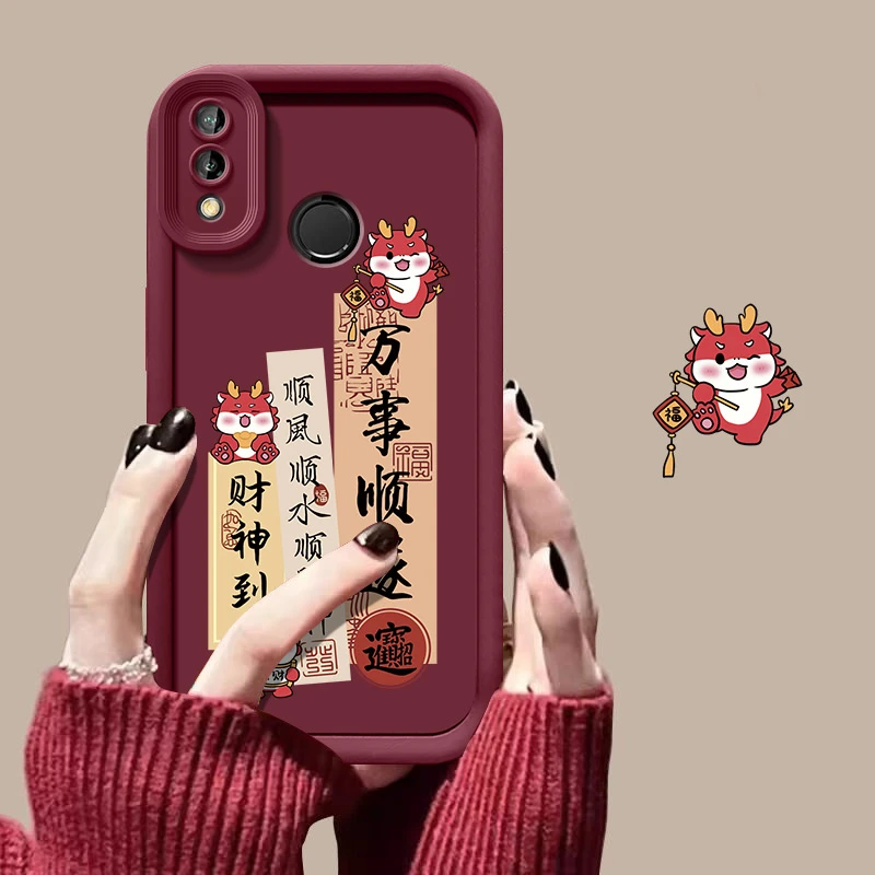 万事顺遂适用华为nova3i手机壳INE-AL00简约全包边保护套新款防摔