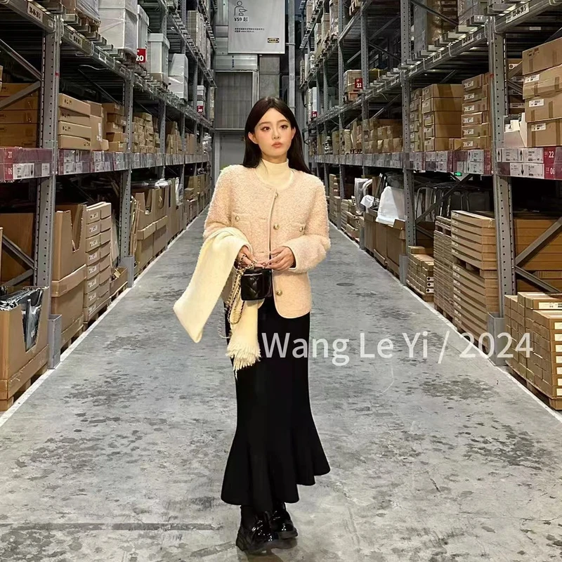 【人鱼缪斯】黑色高级感气质鱼尾裙半身裙女秋季高腰修身显瘦包臀裙