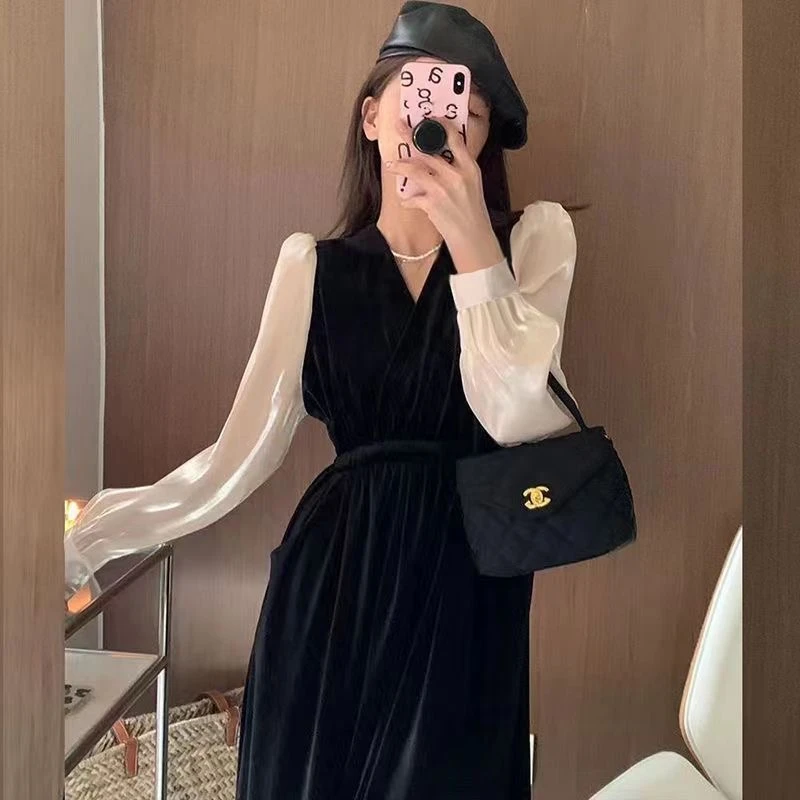 good大码女装 2022秋季新款绿色小香风