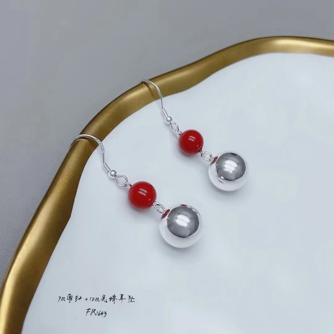 925银耳饰 【軒喜枫】纯银时尚有求必应耳坠