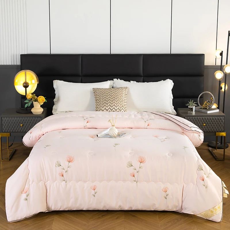 【送婚庆包装】全棉加厚保暖蚕丝被双人春秋被被芯