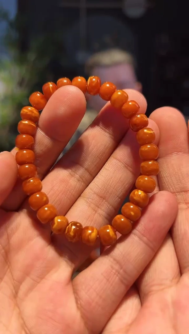 【闪购商品】蜜蜡手串未镶嵌8+(花蜡串)