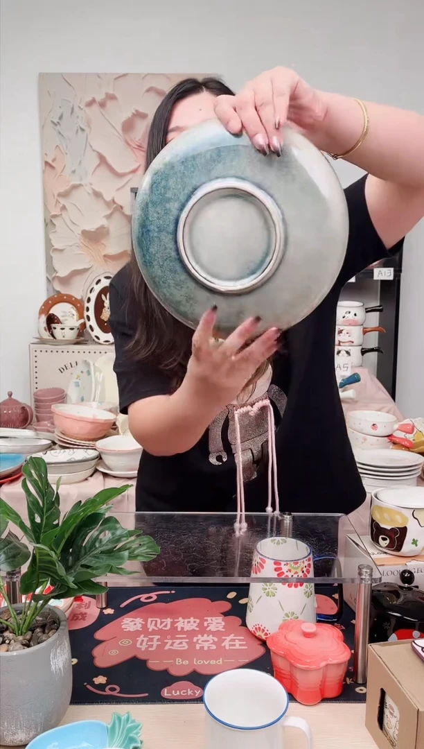 【闪购商品】盘陶瓷盘-1个装-编号k19