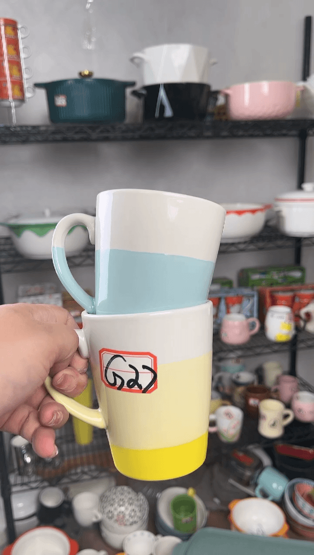 【闪购商品】杯陶瓷杯子-2个装-编号码g27