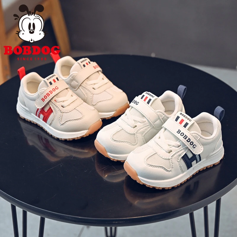 巴布豆家族童鞋春秋新款透气软底机能鞋婴幼儿网面防滑学步鞋小童