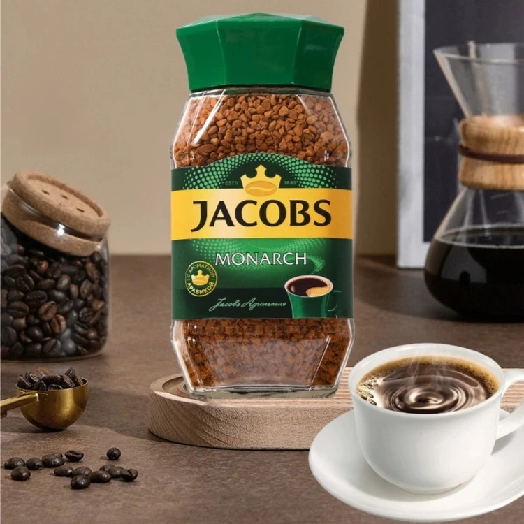 俄罗斯进口帝王咖啡 JACOBS雅各布速溶冻干黑咖啡甄选浓香产品