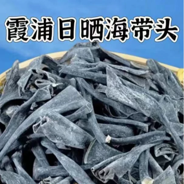 正宗霞浦日晒无沙海带头 软糯 汤汁鲜 短叶厚实炖汤 凉拌卤等好吃