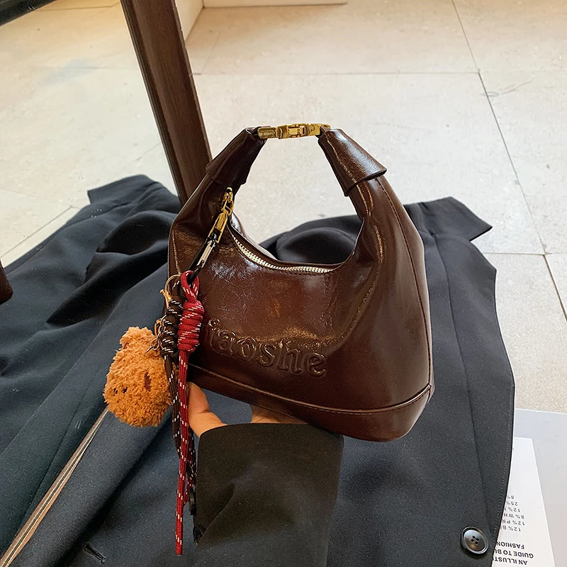 高级感美拉德手拎包包女式2025春夏季新款流行时尚百搭单肩斜挎包