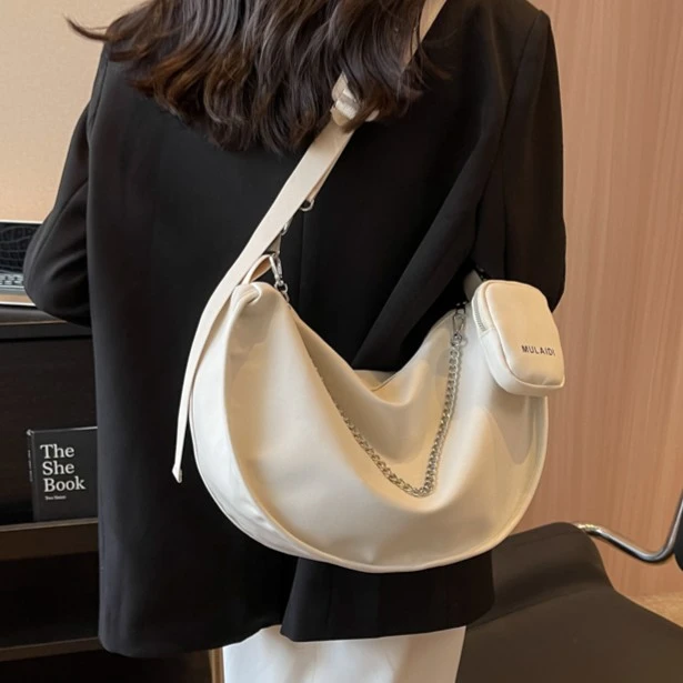 大容量包包女春夏百搭2025新款单肩斜挎包质感爆款女士小众饺子包