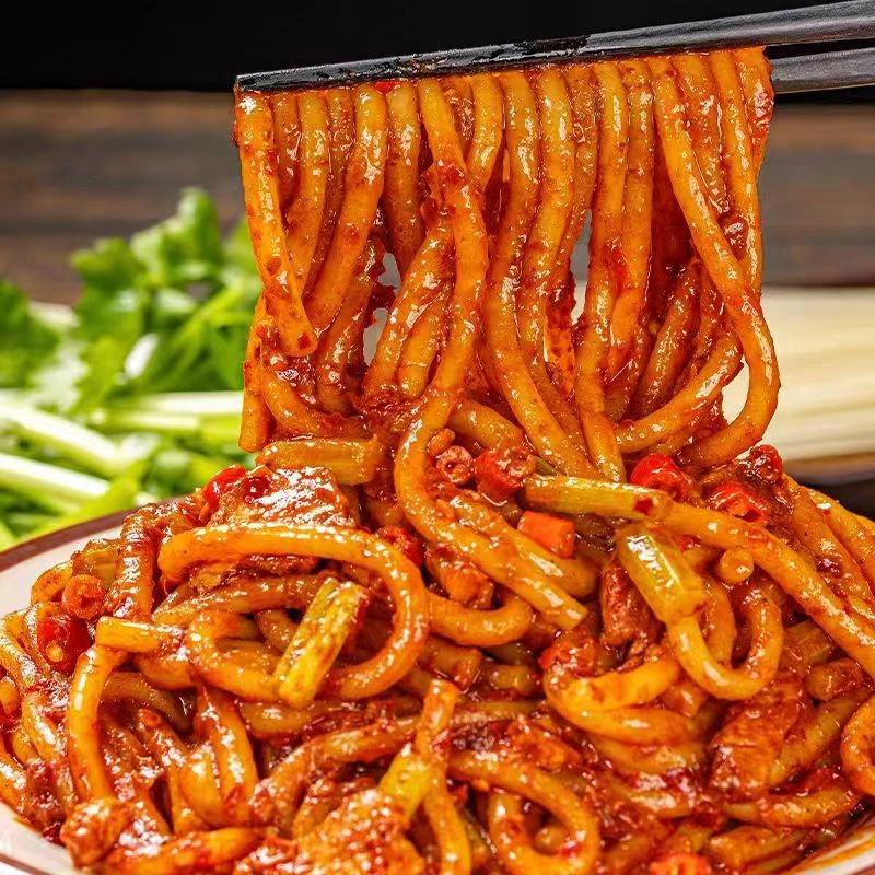 【新疆西藏包邮】正宗新疆爆辣炒米粉320g秘制酱包地方特色宿舍粗粉