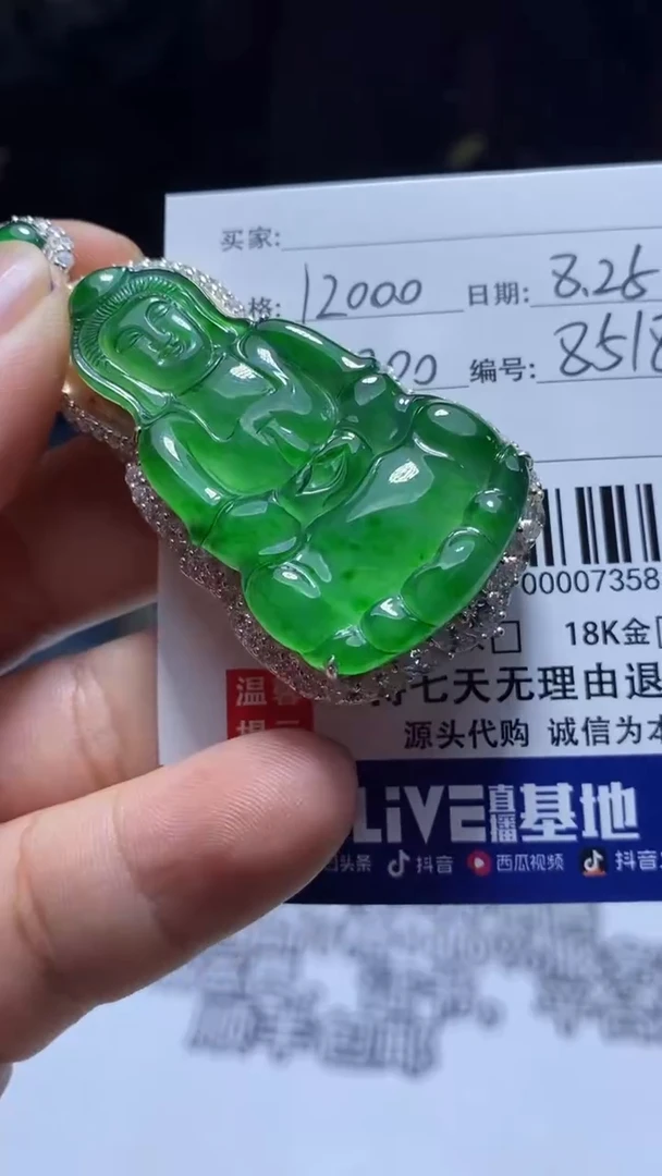 【闪购商品】翡翠颈饰银S925镶嵌0329337849
