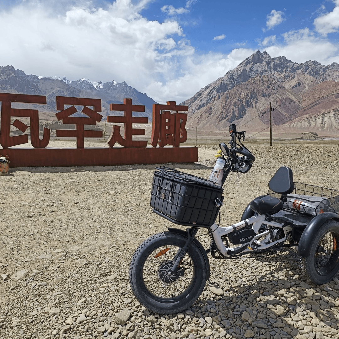 悦蹄野牦牛三轮自行车脚踏骑行带差速器稳定老人老年爬坡车库长途