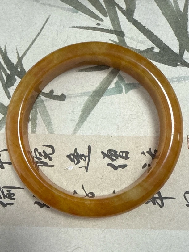 X238缅甸黄翡翡翠手镯