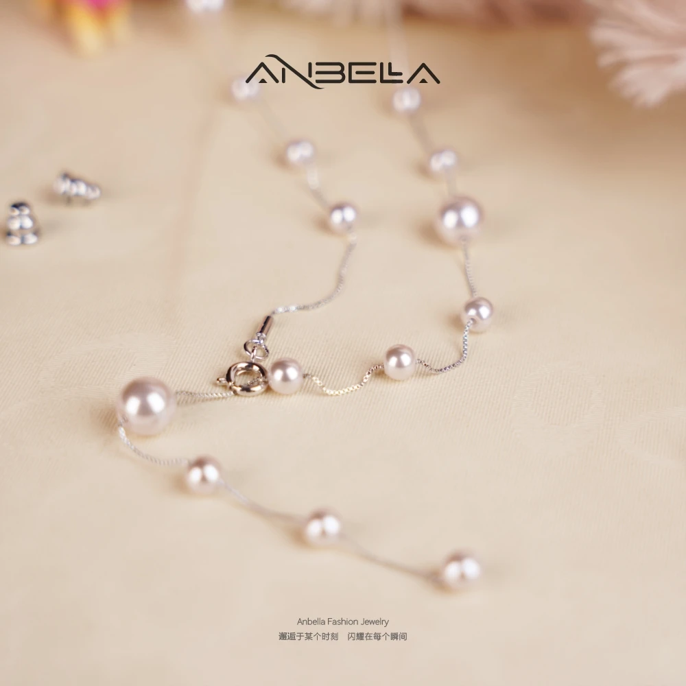 合金仿珍珠项链 【紫粉珠】流苏项链Y字链1205时尚气质仙女简约ins