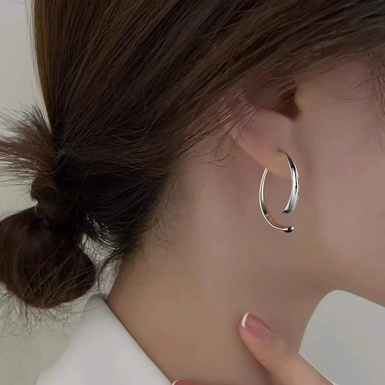 铜合金耳饰 c307 c325 c326韩版双鱼耳环爆款小众前后款耳环0509