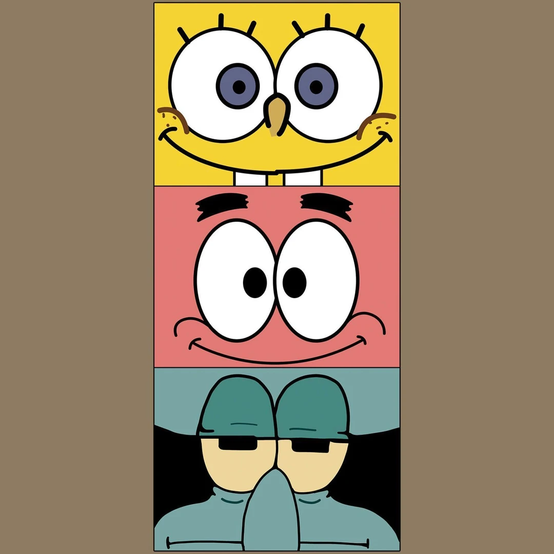 海绵宝宝墙贴宿舍贴画自粘卡通动画贴纸章鱼哥派大星房间装饰防水