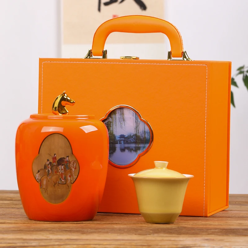 金骏眉 桂花红茶 花果香蜜香红茶桂花香型茶叶单瓷罐礼盒装 250克