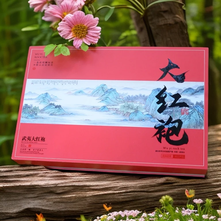 大红袍 武夷山岩茶 岩骨花香 浓香型茶叶 30小泡礼盒装