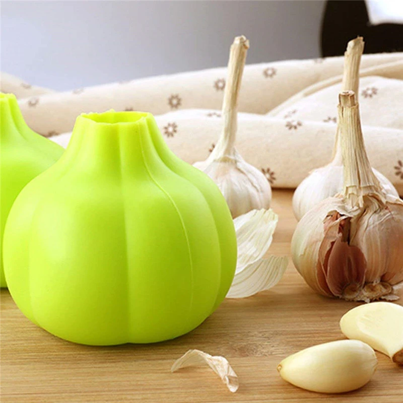 【聚推D】大蒜凸点硅胶剥蒜器耐高温大蒜造型手动去皮