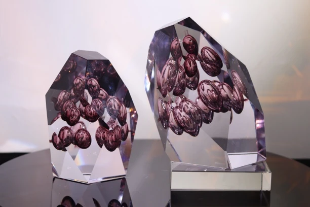 水晶琉璃摆件【时来运转】意式轻奢极简风格