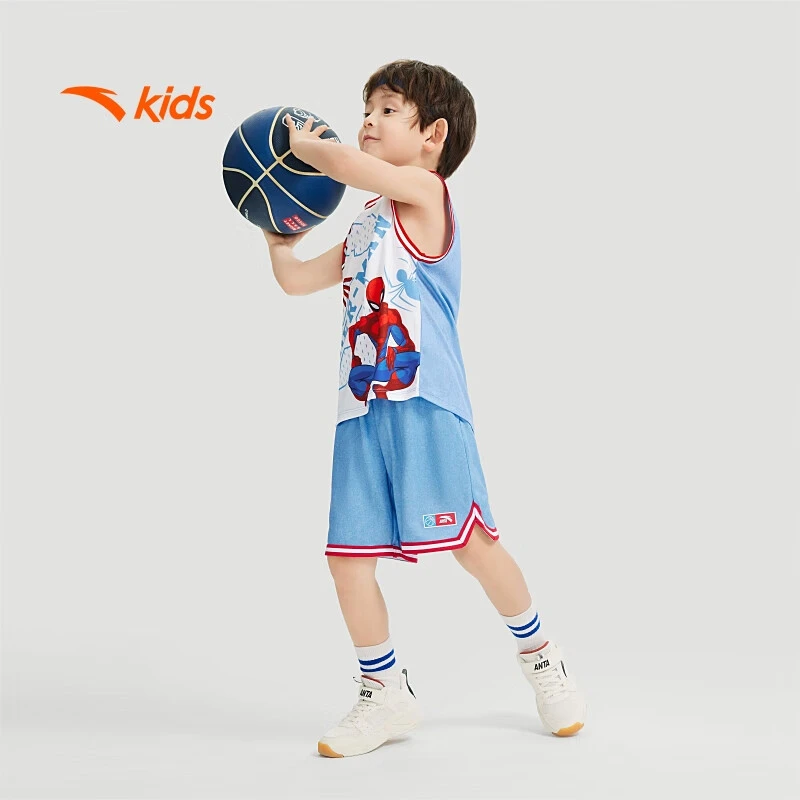 儿童套装男小童篮球服比赛套装夏2025速干宽松童装