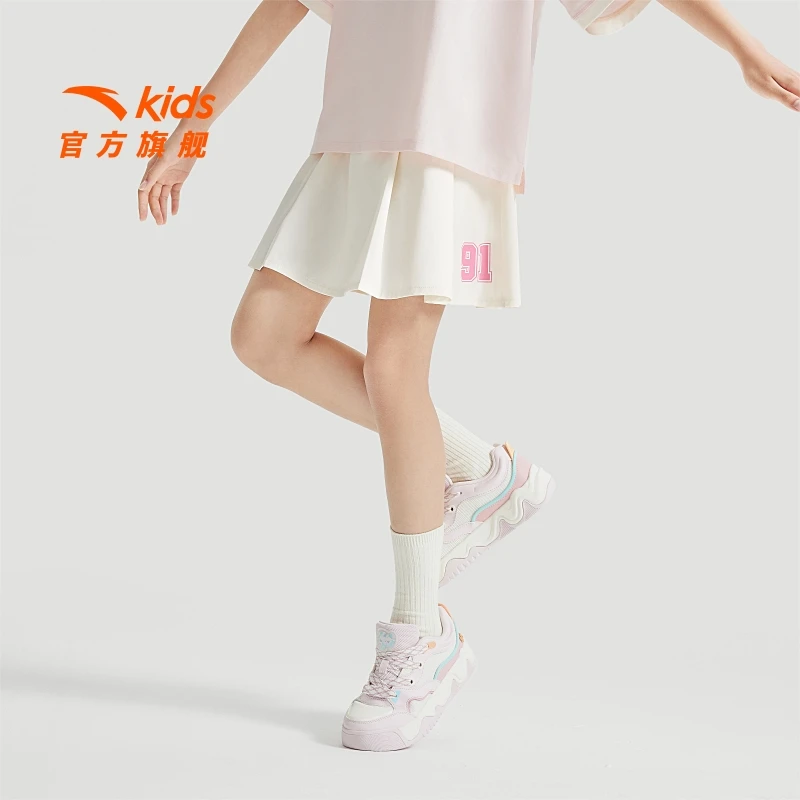安踏儿童半身裙篮球运动梭织短裙2025夏季新款女大童休闲裙子女裙