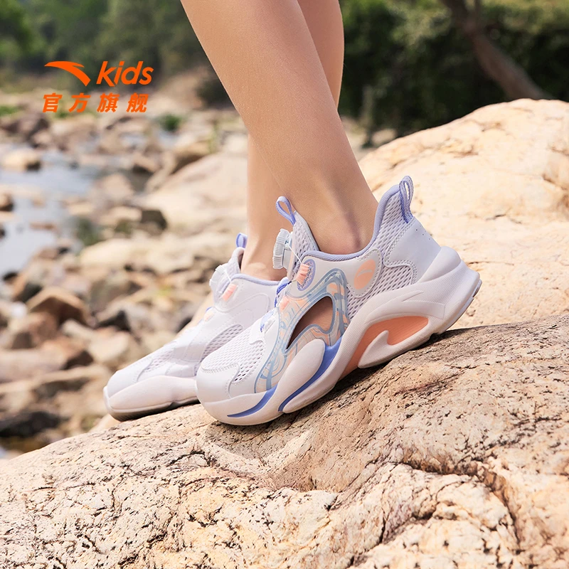 安踏儿童霸道框子鞋夏季冰感透气运动鞋大童跑步凉鞋