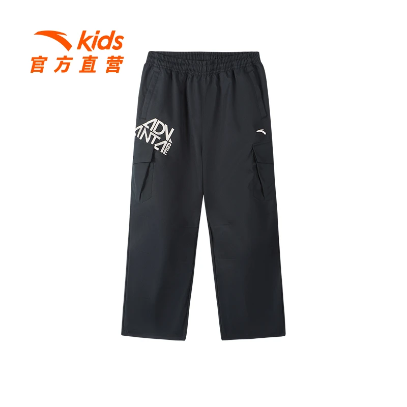 【反季热卖】安踏儿童梭织运动长裤舒适户外运动百搭长裤352416501