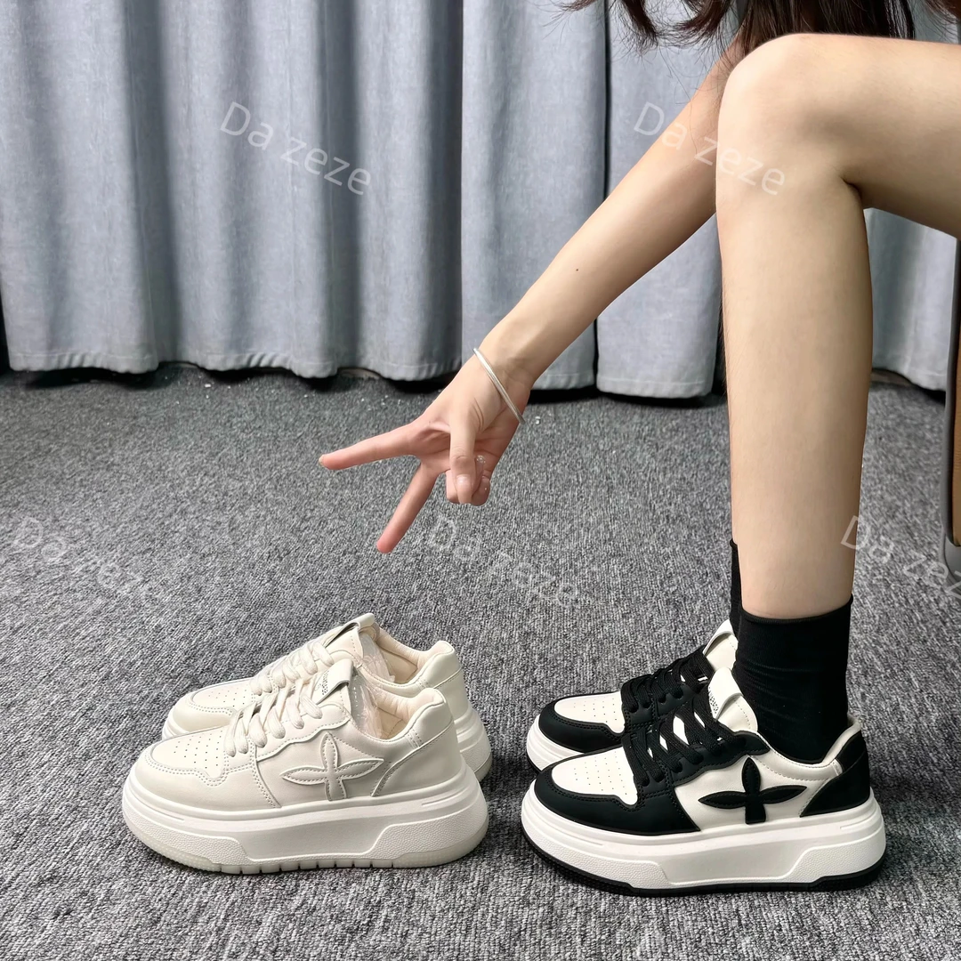 小白鞋女2024新款透气百搭防滑学生休闲板鞋C01