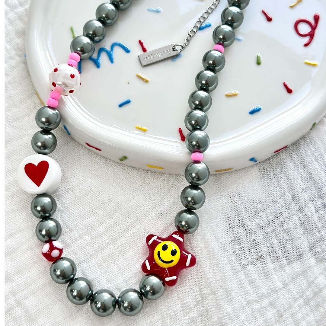 铜项链 铜项链  轻奢百搭小众时尚气质设计感笑脸项链  XL16