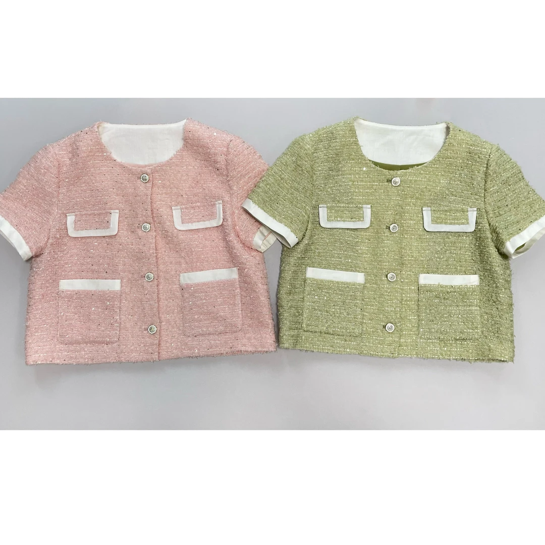 夏季法式尤莱特法式小香风气质短袖