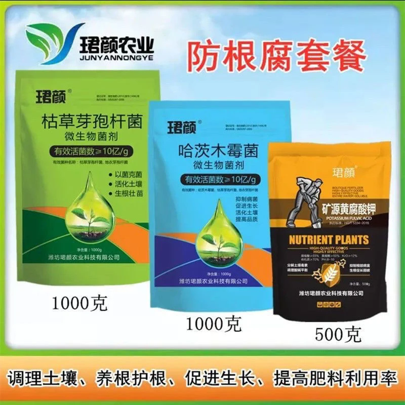防根腐套餐枯黄三合一枯草芽孢杆菌哈茨木霉菌矿源强力杀菌农用