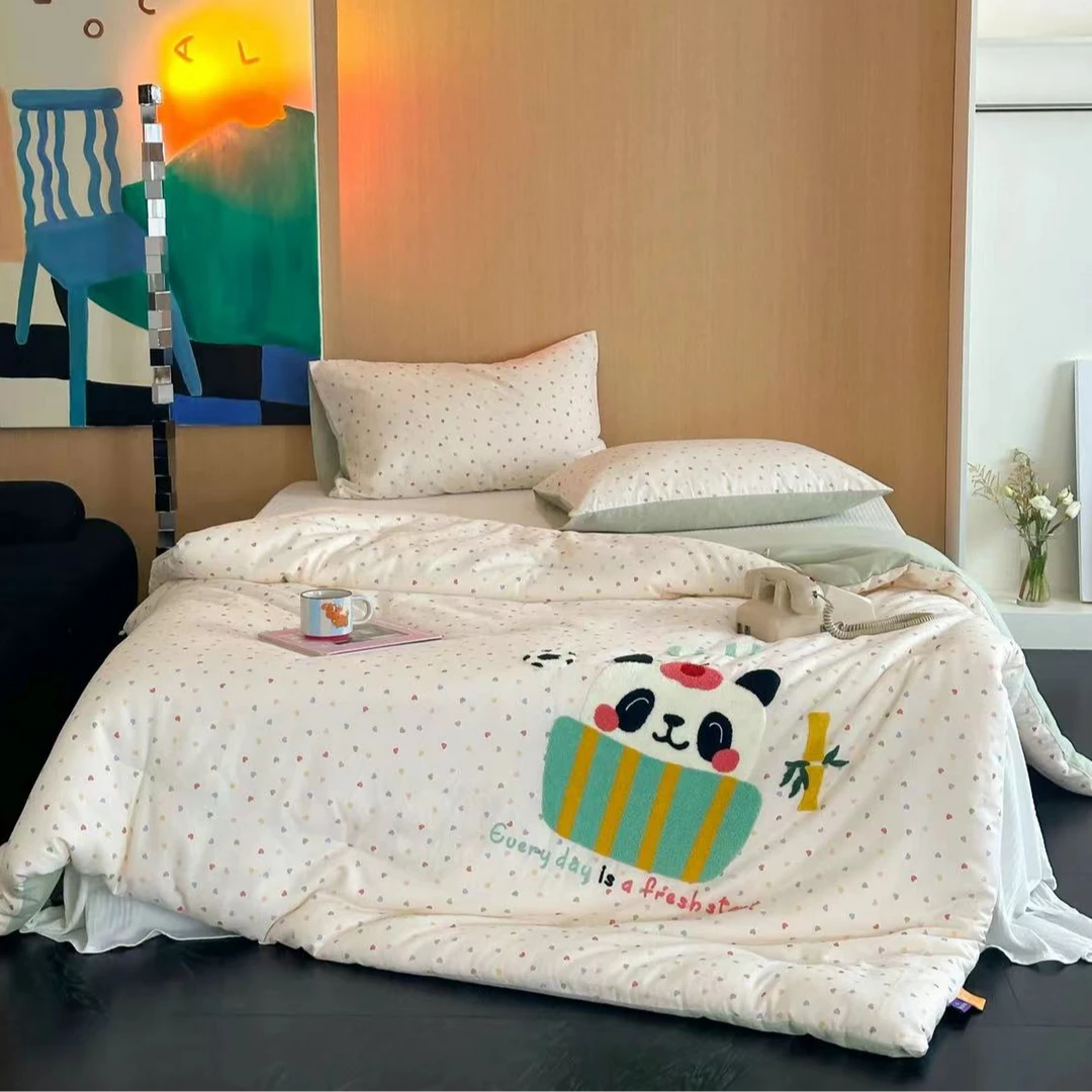 织梦街系列卡通A类纯棉双层纱四季被春秋被冬被被芯被子
