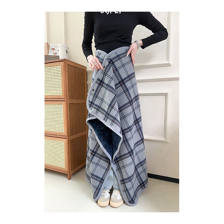 [儿童款]爆款网红多功能保暖加厚披肩盖毯午睡毯沙发毯床上盖毯