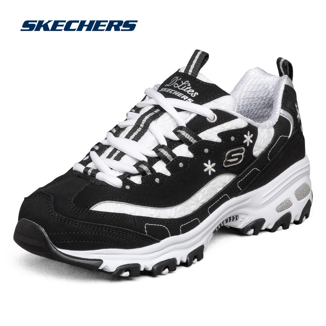 SKECHERS/斯凯奇【雪花熊】女鞋运动甜酷熊猫鞋经典ol老爹鞋149466