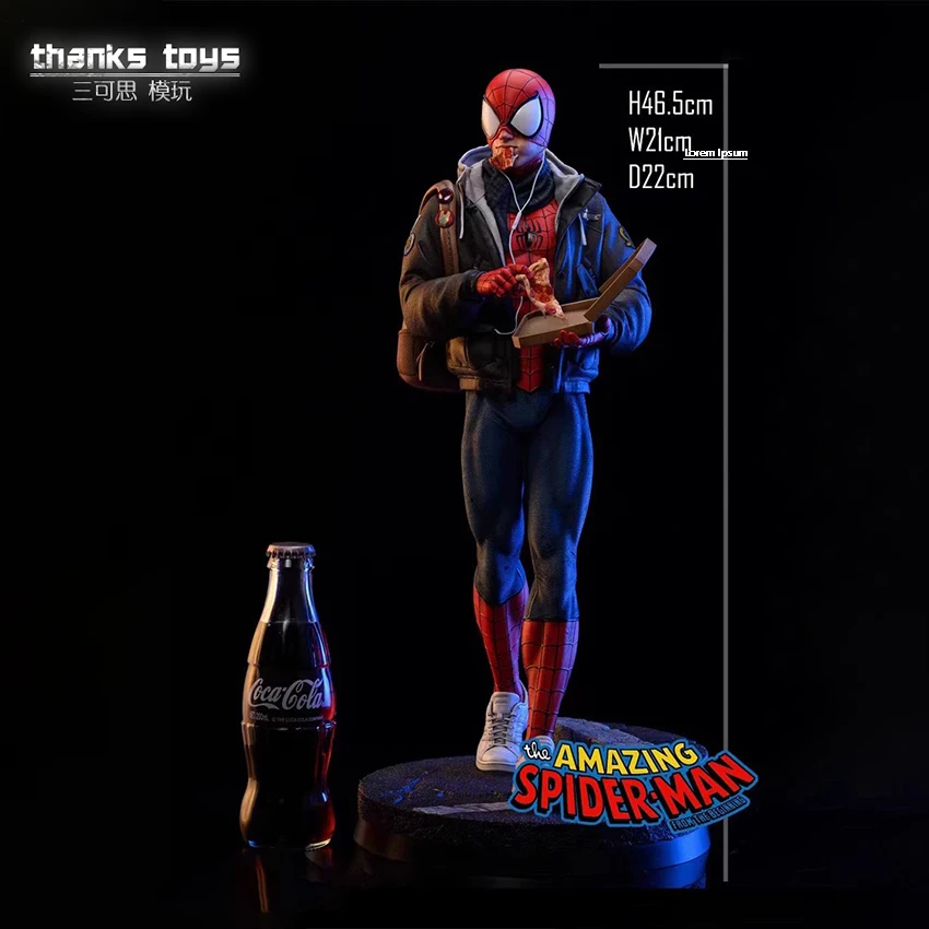 1/4休闲假日蜘蛛侠手办