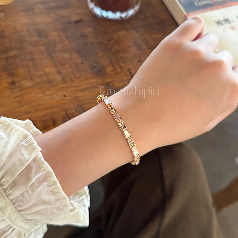 铜合金合成锆石手镯 时尚高定系列蛇形手镯FS032个性百搭简约小众