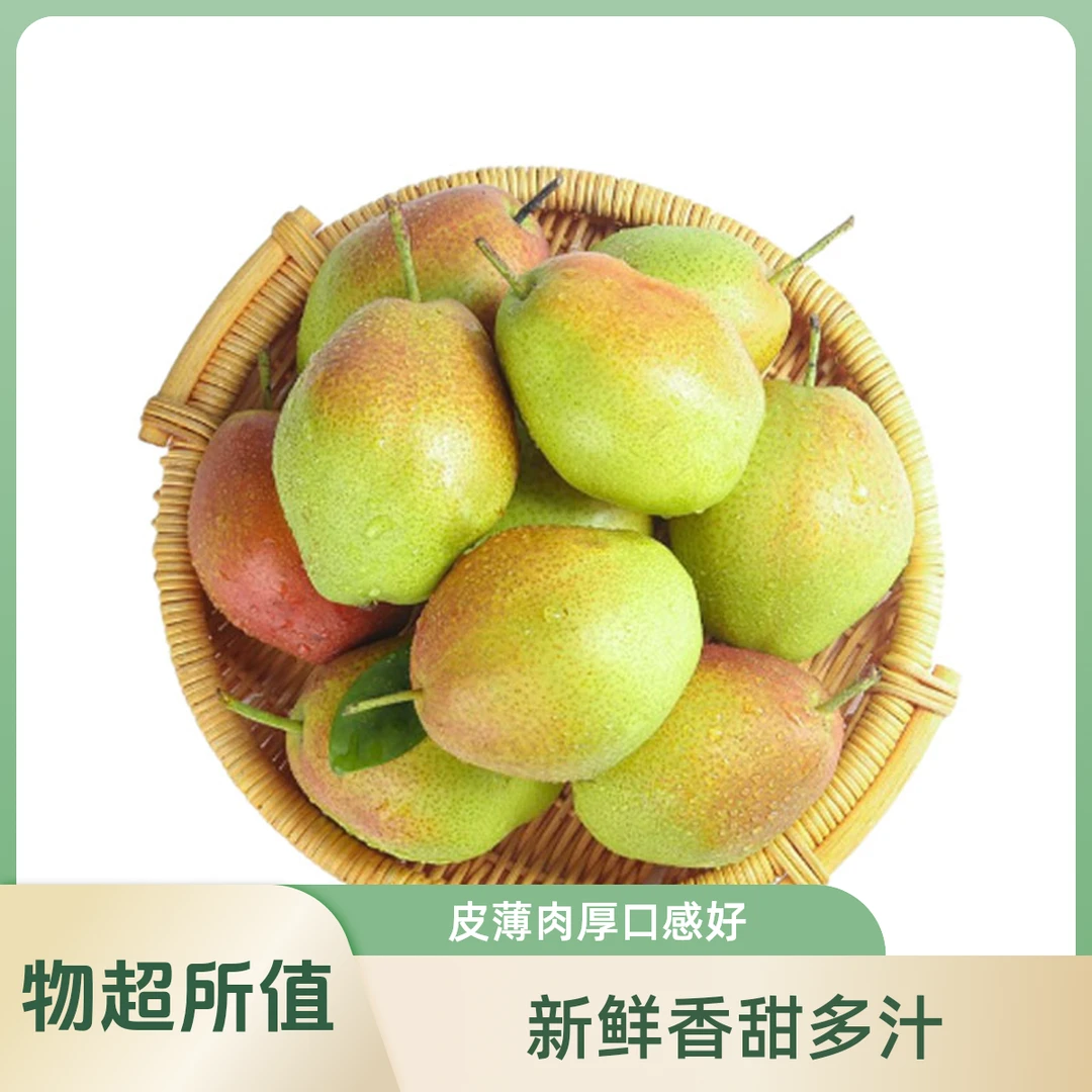 【带箱5斤】河南红香酥梨新鲜水果脆甜多汁产地直发酥脆香甜香梨