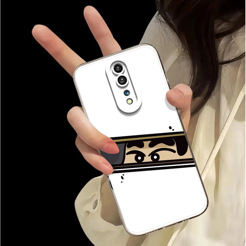偷瞄小新适用OPPORenoZ手机壳防摔全包硅胶保护套透可爱温柔ins风