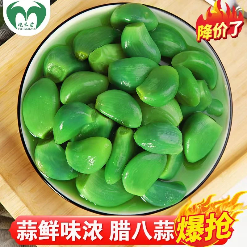 屹禾苗正宗罐装腊八蒜爽口腌制大蒜绿蒜醋泡大蒜开胃即食下饭菜