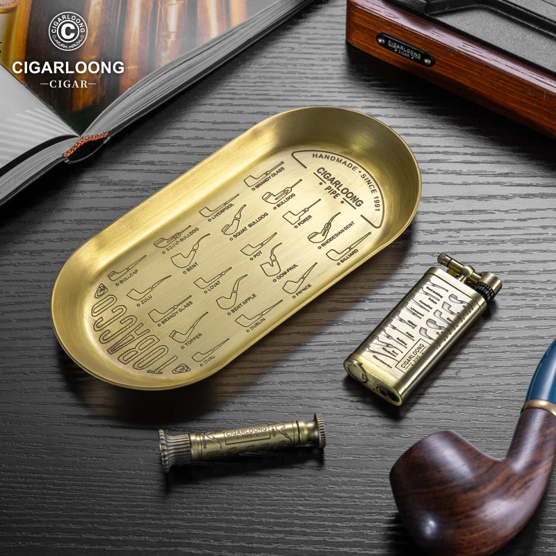 CIGARLOONG茄龙雪茄套装烟槽直冲火力带烟斗打火机套装CL-TZ11