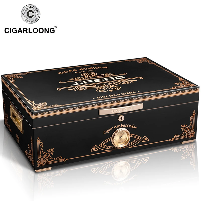 CIGARLOONG/茄龙雪茄盒雪松木质大容量雪茄保湿盒专业雪茄保湿箱